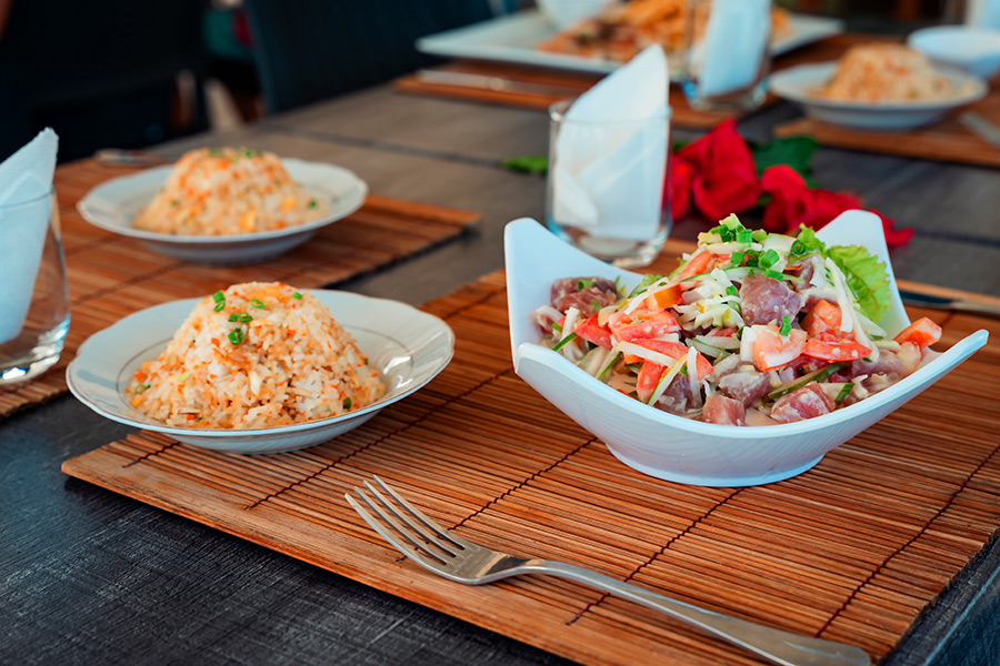 Restaurant Hibiscus Poisson cru